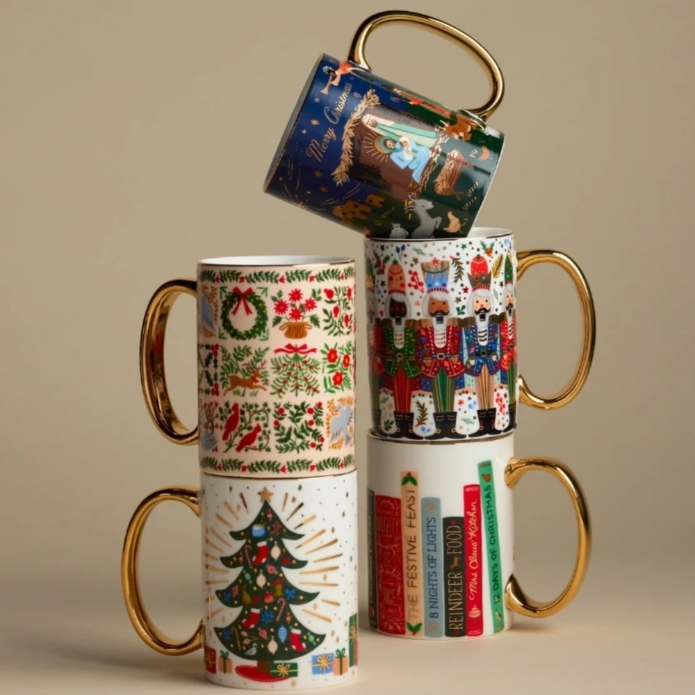 NWT Rifle Paper Co. Nativity Scene Mug